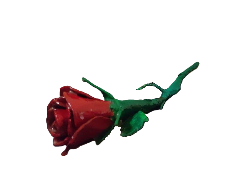 Red Rosa Mini Sculpture